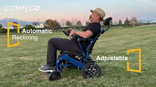 MAJESTIC IQ-8000 Remote Controlled Electric Wheelchair Auto Reclining & Auto Raising Backrest