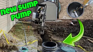 INSTALLING NEW SUMP PUMP SYSTEM (FULL PROJECT)