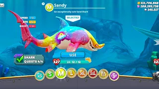 Hungry Shark World Gameplay Walkthrough Part 5 - Sandy - Level 12 - 2024 (ios,Android)