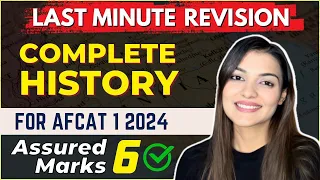 6 marks done ✅ History last minute Revision for AFCAT 1 2024 | AFCAT GK By Vaishalli Ma’am (AIR 26 )