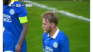 Днепр - Шахтер - 2:2. Гол: Роман Безус (64')