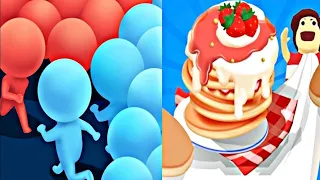 Satisfying Mobile Game Max Levels ... Smash To Draw, Sandwich Run, Pancake Run, Count master