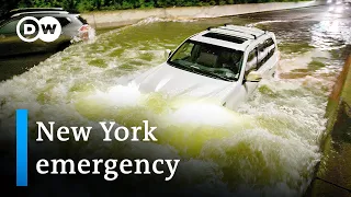 The wrath of Hurricane Ida: New York announces its first-ever flash-flood emergency | DW News