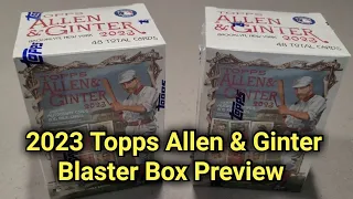 New Retail Release! 2023 Topps Allen & Ginter Blaster Box preview!