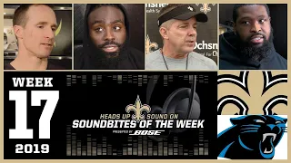 Saints Soundbites for Week 17 vs  Carolina Panthers | BOSE Soundbites | 2019 NFL