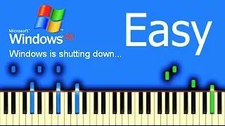 WINDOWS XP SHUTDOWN SOUND - Piano Tutorial