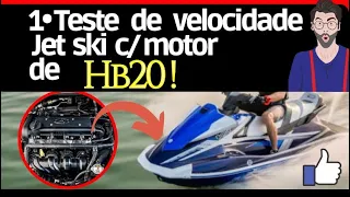 1• primeiro teste de velocidade JET com MOTOR de HB20