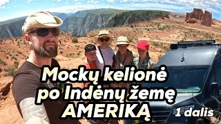 Mockų kelionė po Indėnų žemę - Ameriką 1-dalis 4K