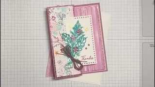 Stampin' Up Unbound Beauty Z Fold Flap Card Tutorial By Tarabeth Stamps