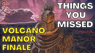 The Top Things You Missed In VOLCANO MANOR [FINALÉ]!  - Elden Ring Tutorial/Guide