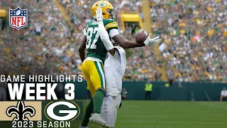 New Orleans Saints vs. Green Bay Packers Game Highlights | NFL 2023 Week 3