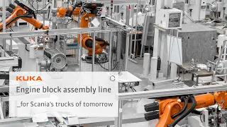 Engine block assembly line for Scania's trucks of tomorrow