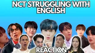 NCT STRUGGLING WITH ENGLISH FOR 15MINS REACTION!!