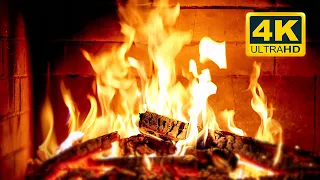 🔥 Cozy Fireplace 4K (12 HOURS). Fireplace with Crackling Fire Sounds. Crackling Fireplace 4K