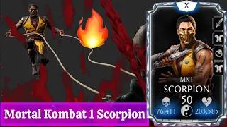Mortal Kombat 1 Scorpion Max Fusion FW Gameplay Review MK Mobile | Totally Fire 🔥 Character
