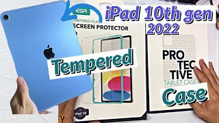 New iPad 10th Gen 2022 Best Case and screen protector #esr #TemperedGlass #ipad10thgen