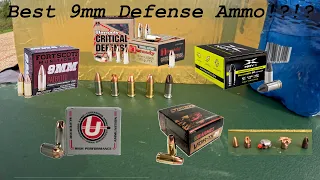 BEST 9MM DEFENSE AMMO!! Gel Block Test Underwood/FortScott/Hornady/NOVX/Barnes Conceal Carry Ammo