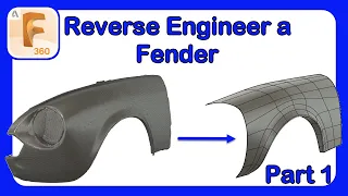 Reverse Engineer Car Parts with CAD | Fender Modeling from SCAN Data - Part 1 #Fusion360