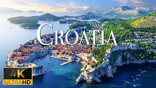 FLYING OVER CROATIA (4K Video UHD) - Relaxing Music With Stunning Beautiful Nature For Relaxation