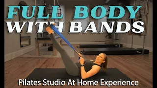 Full Body Pilates with Stretchy Band ~ "Reformer on the Mat" ~ A Pilates Sculpt and Tone Workout