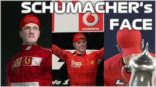 MICHAEL SCHUMACHER's FACE in F1 Games [2002 - 2022]