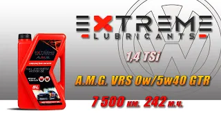 Extreme A.M.G. VRS 0w/5w40 GTR (отработка из VW, 7 500 км.,  242 м.ч., 1,4 TSi).