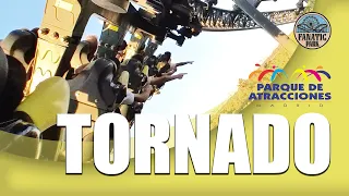 Tornado, la montaña rusa invertida que te robará el corazón en Parque de Atracciones de Madrid.