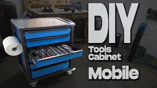 DIY  Mobile tools cabinet   Homemade  "Tool Organization Save Time!"