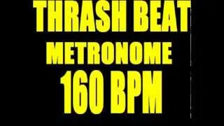THRASH PUNK BEAT METRONOME 160 BPM with STOPS D-Beat