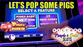 Piggy Bankin' Slot Machine Cosmo Las Vegas Low Rolling Slot Play