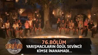 Yarışmacıların ödül sevinci! Kimse inanamadı... | 76. Bölüm | Survivor 2018