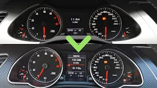 Audi A4 B8 - How to upgrade the cluster to the one from A5
