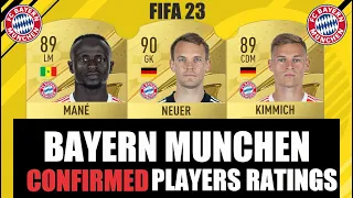 FIFA 23-BAYERN MUNCHEN CONFIRMED PLAYERS RATINGS