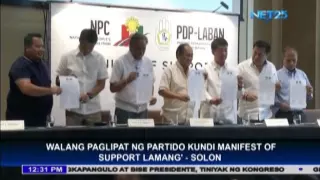 NPC showed support to PDP Laban