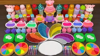 MANY COLORS SLIME !!!Mixing random into GLOSSY slime!!!Satisfying Diana Slime #414