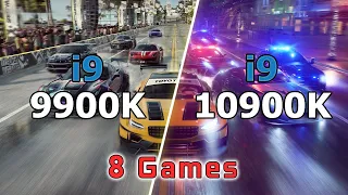 Intel i9-9900K vs i9-10900K // Test in 8 Games