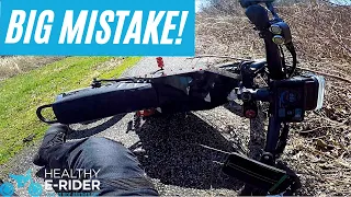 PAINFUL E Bike Crash - Avoid THIS Common Beginner's Mistake!