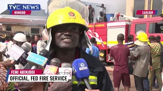 Fire Fighters Battle to Put out Inferno in Osun State