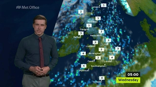 Tuesday Afternoon Forecast 25/04/17