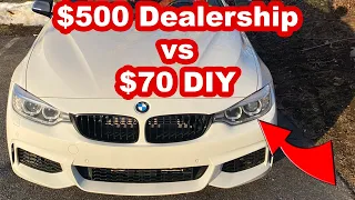 $500 vs $70.... How to change your headlight bulb BMW 4 Series (F32)