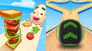 Sandwich Runner vs Going Balls - All Level Gameplay Android,iOS - NEW APK UPDATE GAMEPLAY 2024