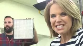 Katie Couric Watches Floyd Mayweather Train