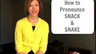 How to pronounce SNACK 🍿 & SNAKE 🐍 - American English Pronunciation Lesson