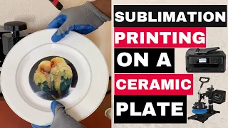 Sublimation Printing on a Ceramic Plate