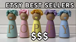 Etsy Best Sellers - How to make Peg Dolls