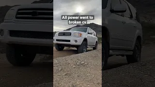 What does broken CV axle sound like? #Toyota #1st gen Sequoia #Off-road #Sequoia #V8 #4x4 #CV axle