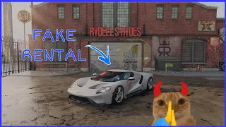 Trolling S+ With a FAKE RENTAL CAR | NFS Unbound PVP Racing