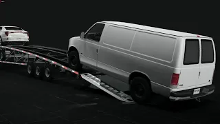 Gooseneck Wedge Car Trailer Ramp Operation | BeamNG