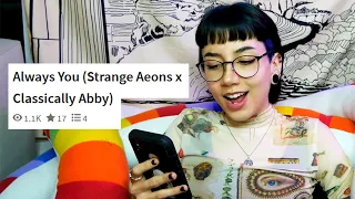 I Read Strange Aeons X Classically Abby Fanfiction