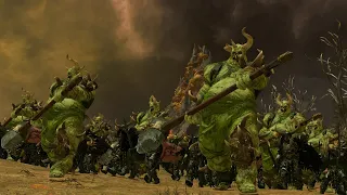 Nurgle vs slanesh total war warhammer 3 cinematic battle